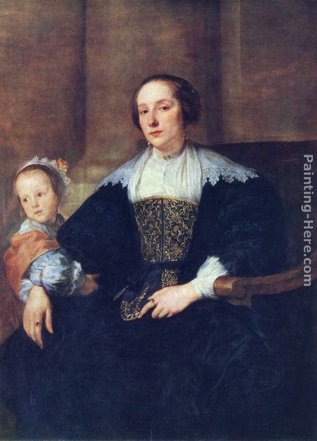 Sir Antony van Dyck The Wife and Daughter of Colyn de Nole